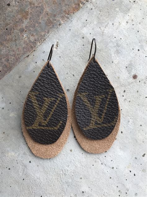 louis vuitton leather earrings|louis vuitton earrings review.